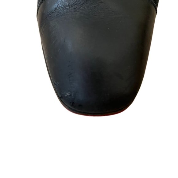 Men's Christian Louboutin Black Leather And Suede Greggo Oxfords. Size 40/7 - Picture 14 of 15